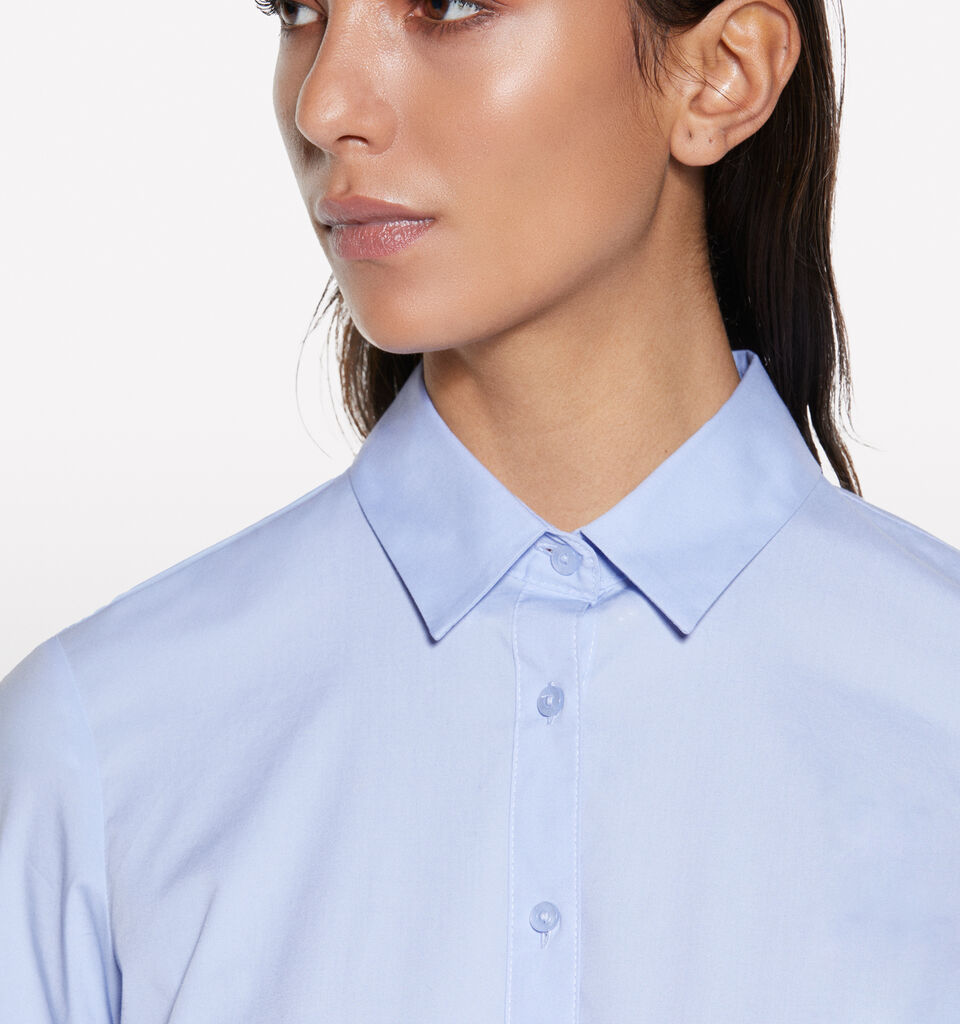 Light blue slim fit shirt - null - Light Blue | Sisley image number 5